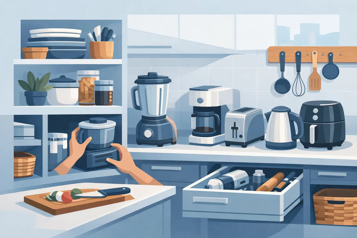 Come organizzare cucina e piccoli elettrodomestici