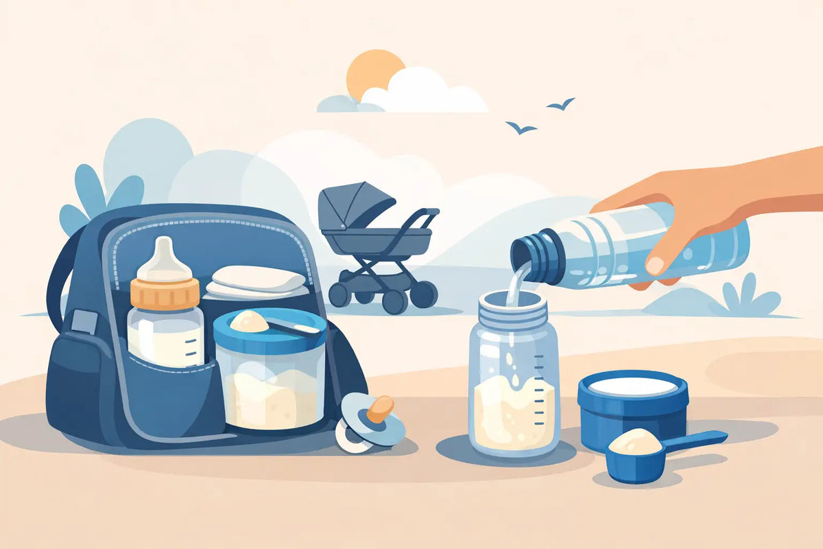 Come preparare il latte del neonato fuori casa